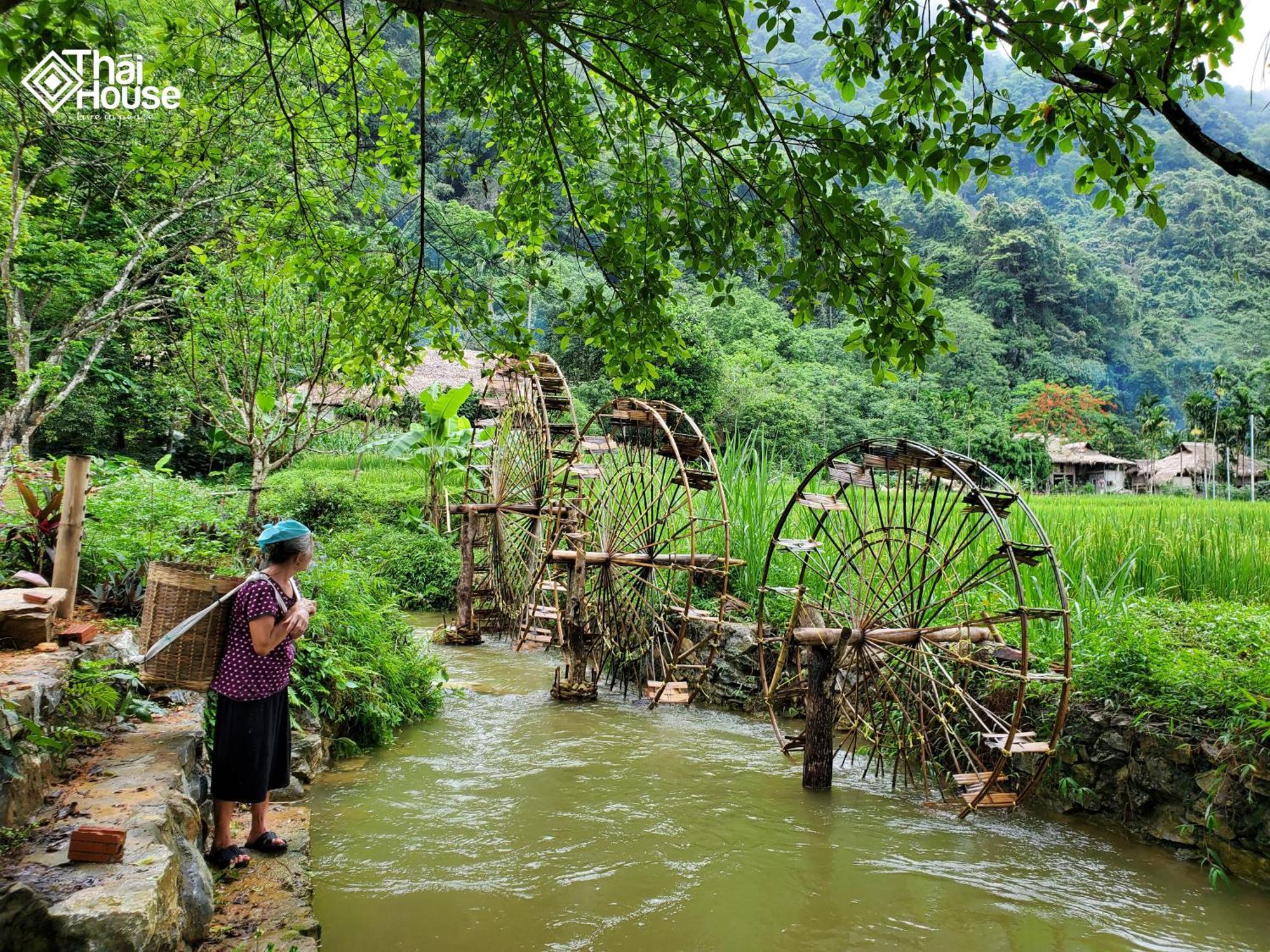 Thai House Pu Luong - Century Old Stilt House With Terrace Views Huong Ba Thuoc Kültér fotó