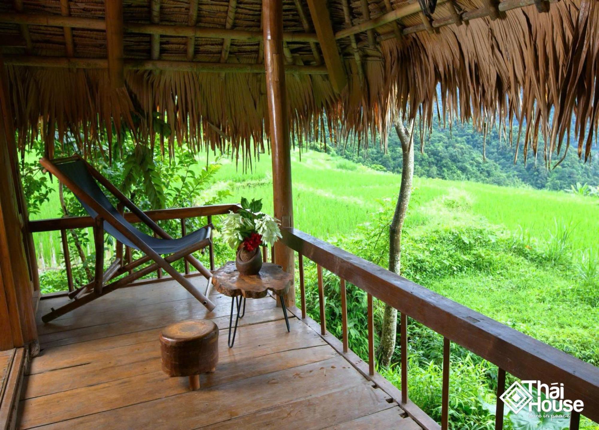 Thai House Pu Luong - Century Old Stilt House With Terrace Views Huong Ba Thuoc Kültér fotó
