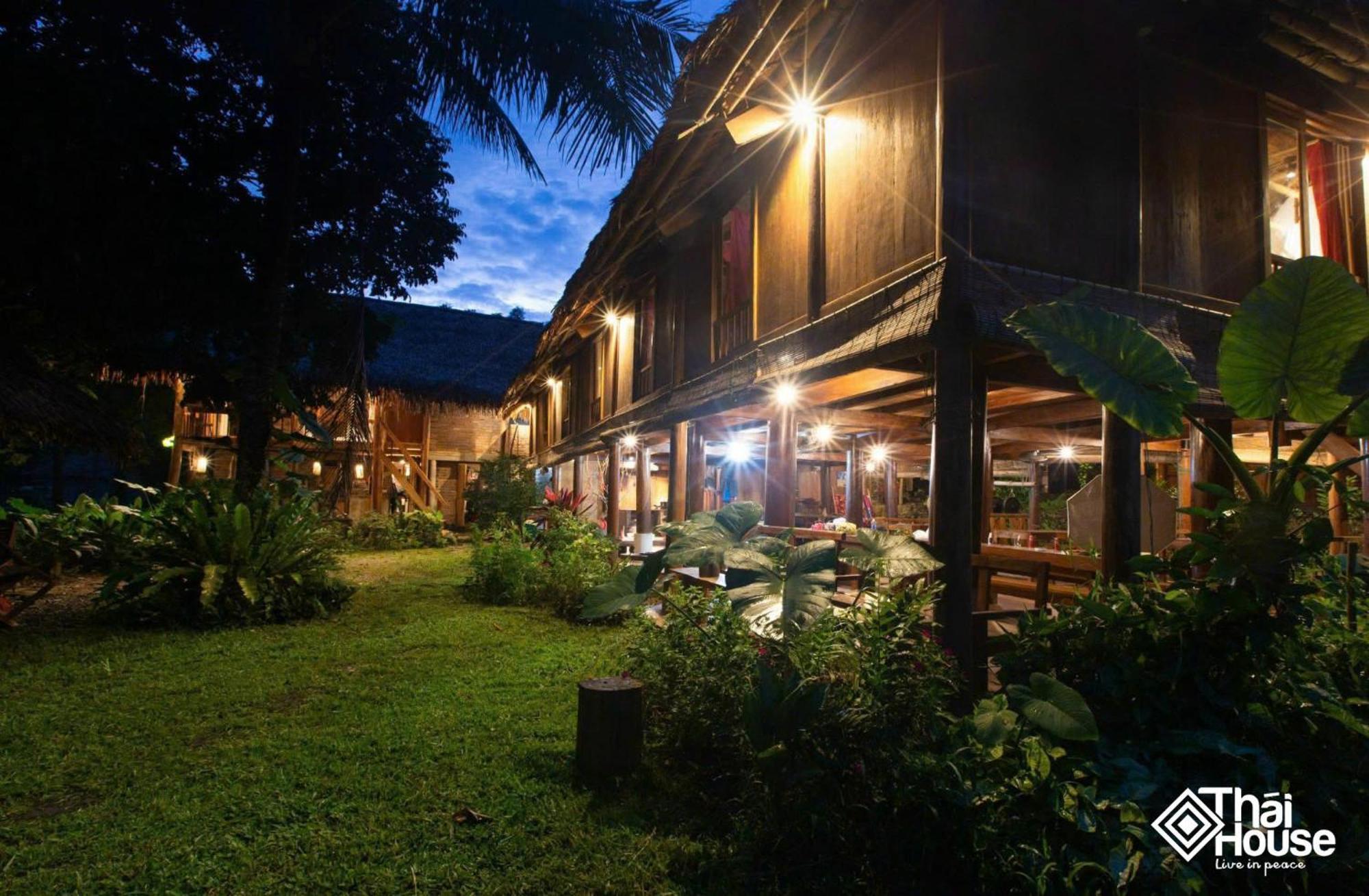 Thai House Pu Luong - Century Old Stilt House With Terrace Views Huong Ba Thuoc Kültér fotó